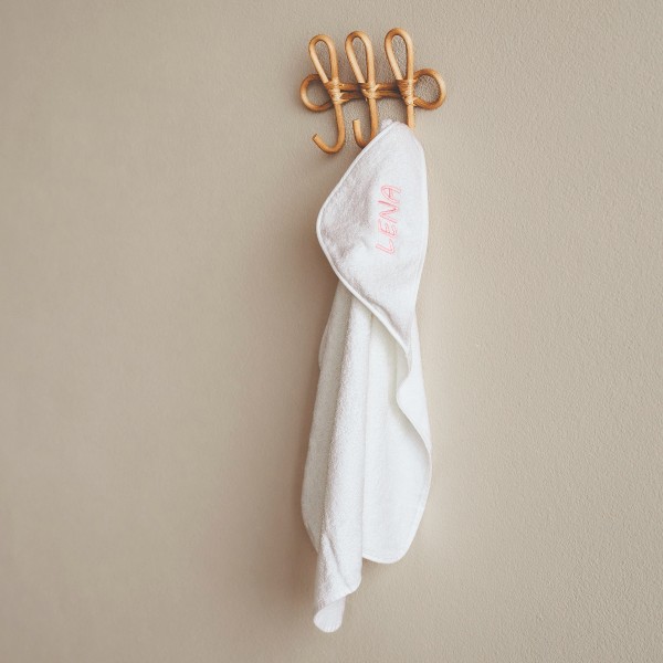 Hooded towel, White