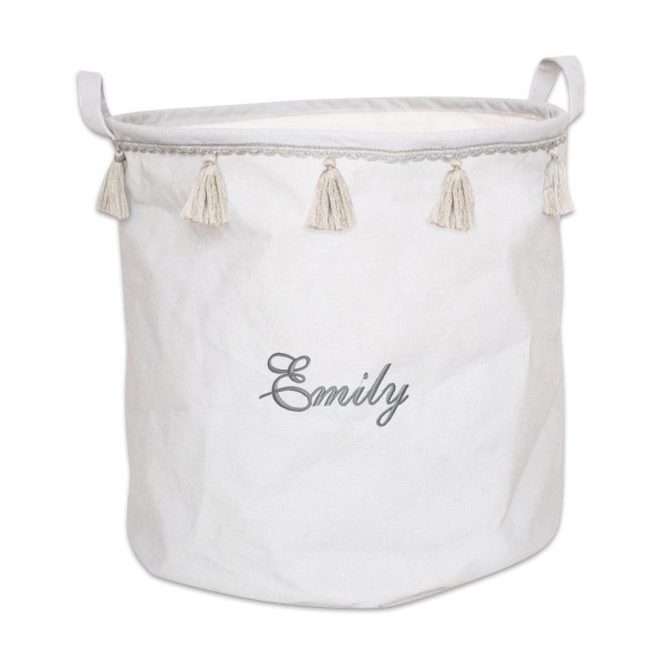 Storage Basket Round Grey