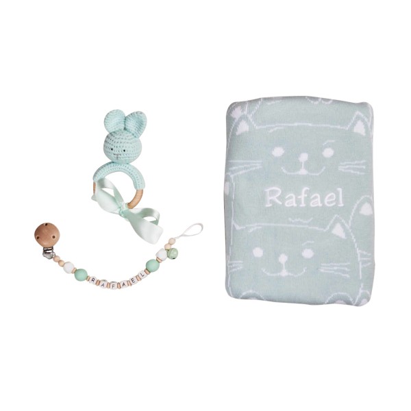 Bunny and Kitties Set - Mint