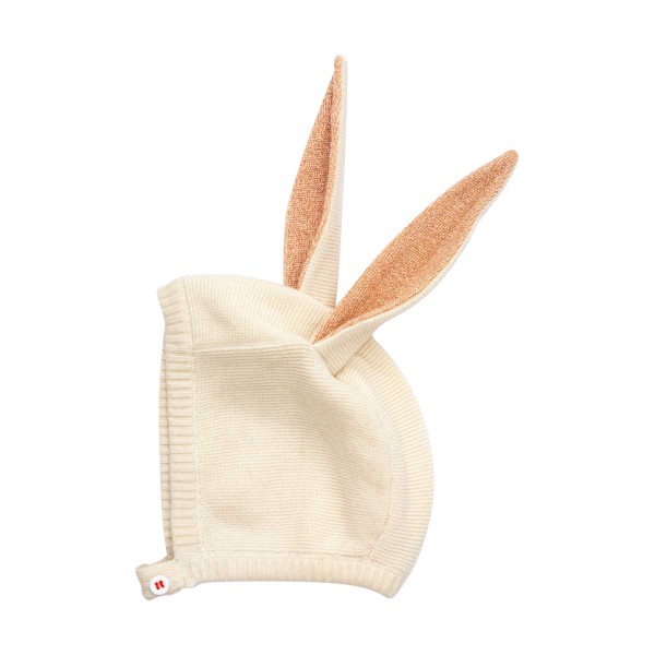 Bonnet bébé lapin rose