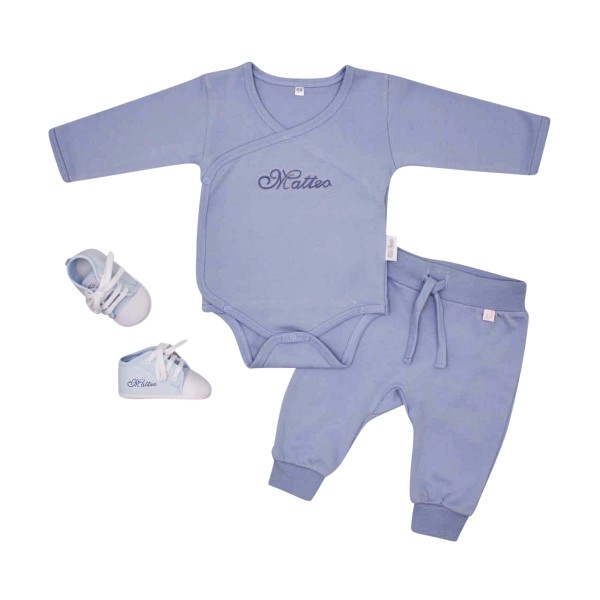 Geschenk zur Geburt Set Basic, Blau