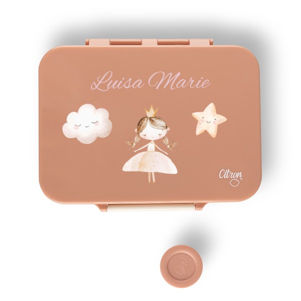 Lunch box for children Princess, citron