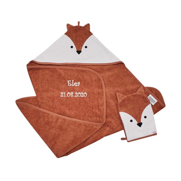 Babygeschenk Set Waschen, Fuchs