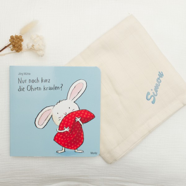 Set cadeau pour bébé «Nur noch kurz die Ohren kraulen?&quot;