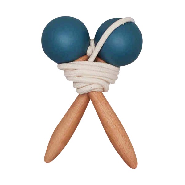 Skipping rope, wood, blue