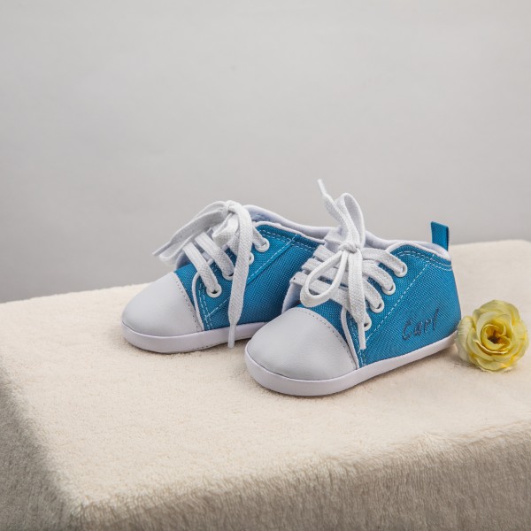 Babyschuhe Azurblau