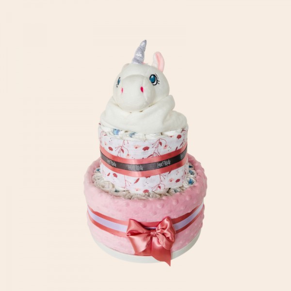 Nappy cake Unicorn Medium, Love Kids