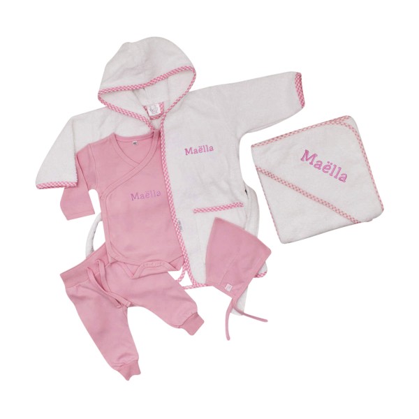 Baby gift set bath, pink