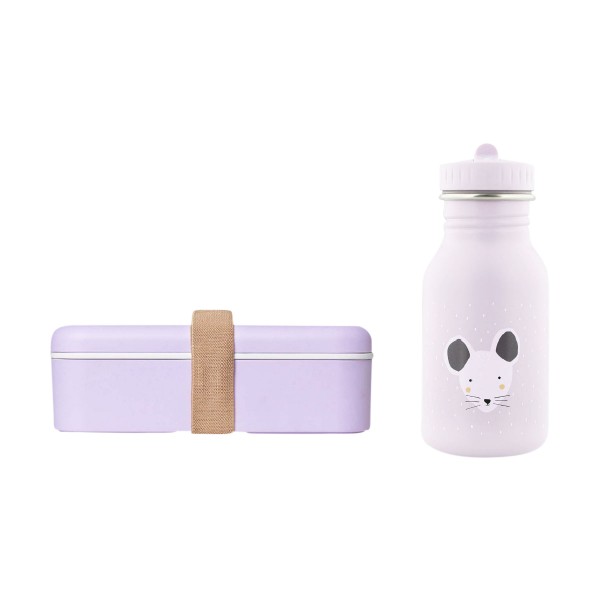 Children&#039;s drinking bottle &amp; lunchbox set, mouse