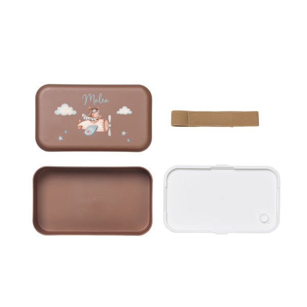 Children&#039;s lunch box clay, aeroplane