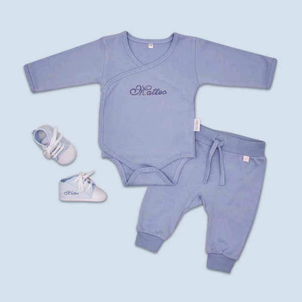 Geschenk zur Geburt Set Basic, Blau