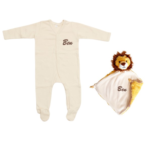 Babygeschenk Set &quot;Gute Nacht&quot;, Creme