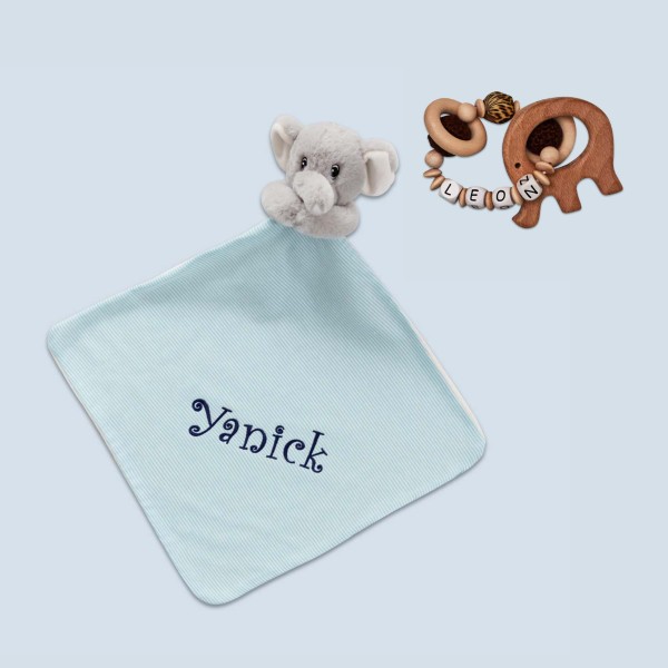 Baby gift set elephant blue, Love Kids