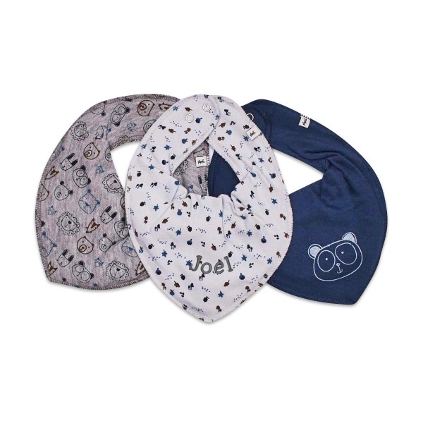 Bib 3-pack, Wildlife