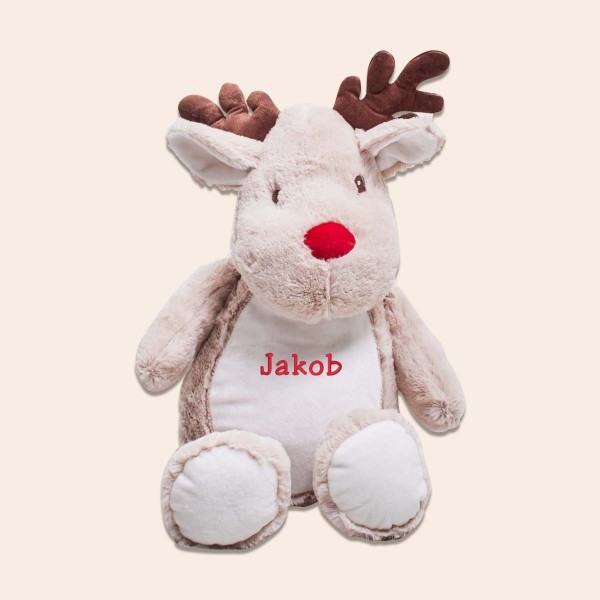 Cuddly Toy, 30 cm, Reindeer Rudolph