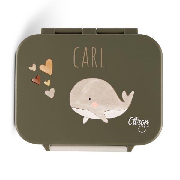 Lunchbox kids whale small, Citron