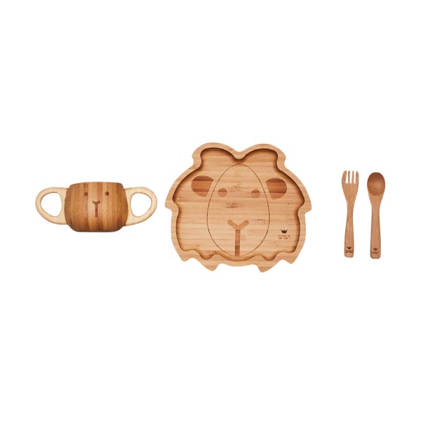 Bamboo Tableware Set, Lion