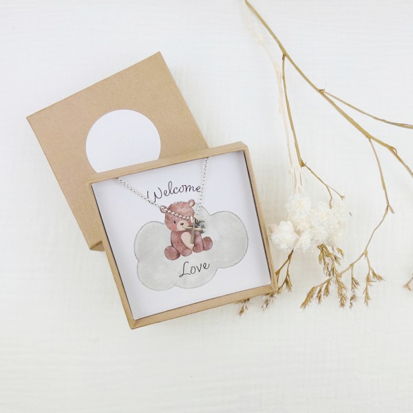 Bracelet de naissance pour enfants avec pendentif, Love Kids