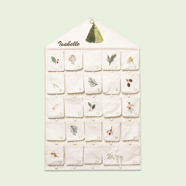 Calendrier de l&#039;Avent mural &quot;Yule Greens&quot;, Fabelab