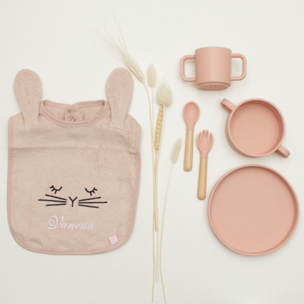 Bib &amp; Tableware Set, Doctor Rabbit