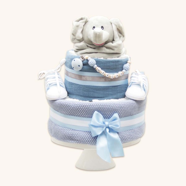 Nappy cake Elephant Medium, Love Kids