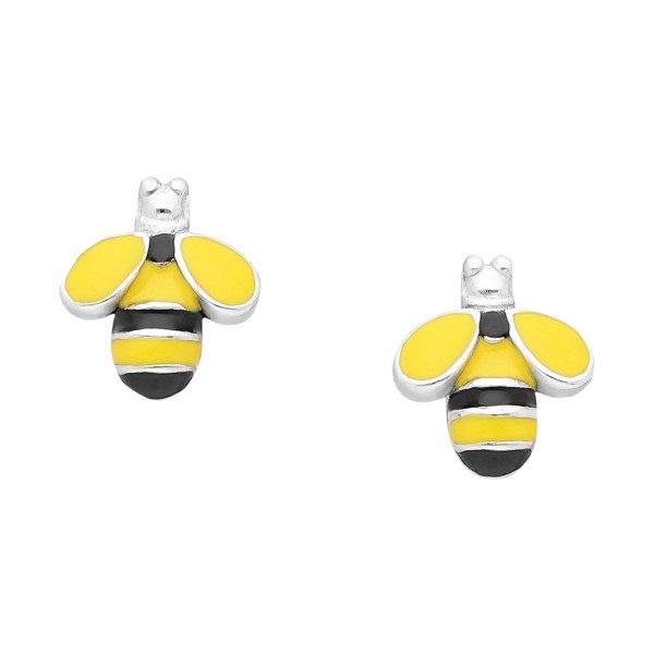 Earrings, bee