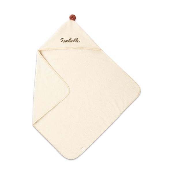 Hooded Towel, Almond