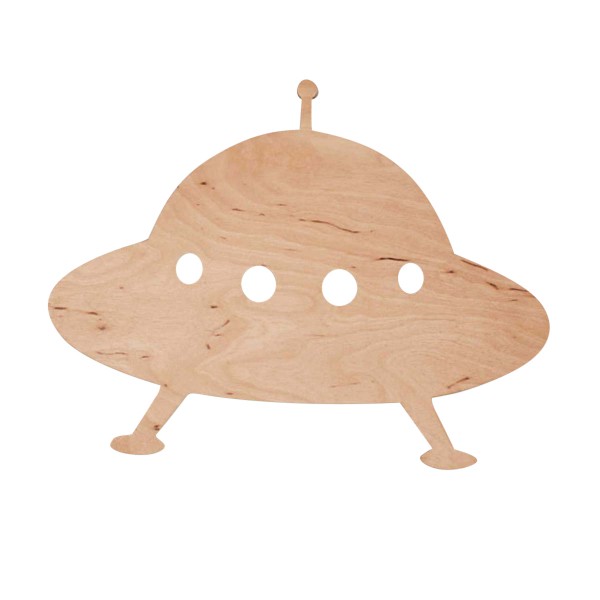 Flying saucer Wall Light Natural Wood