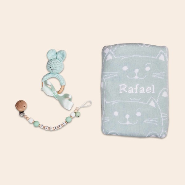 Kätzchen & Hase Set, Mint, 1