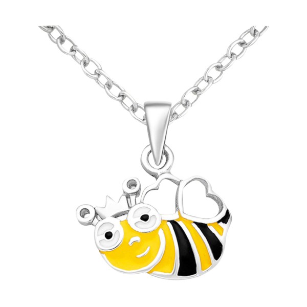 Chaîne 38cm, avec pendentif, Abeille