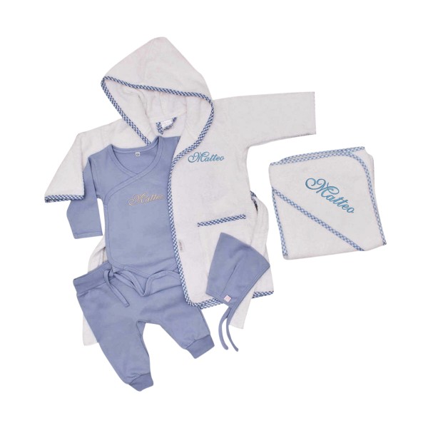 Baby gift set bathing, blue