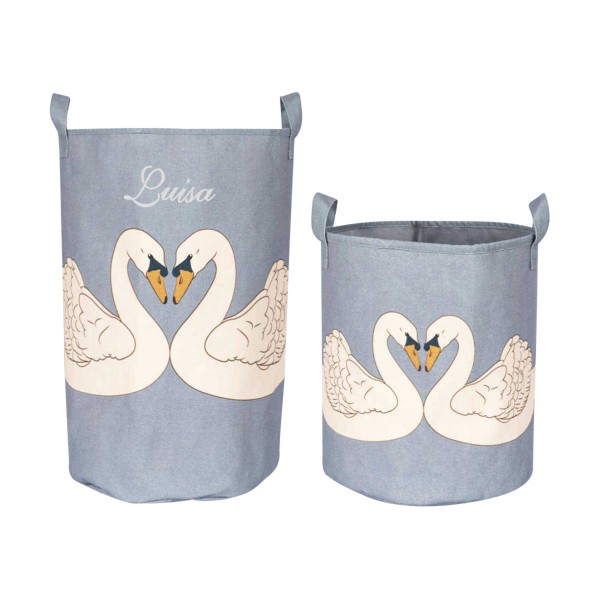 Toy baskets set of 2, swan, Konges Sløjd